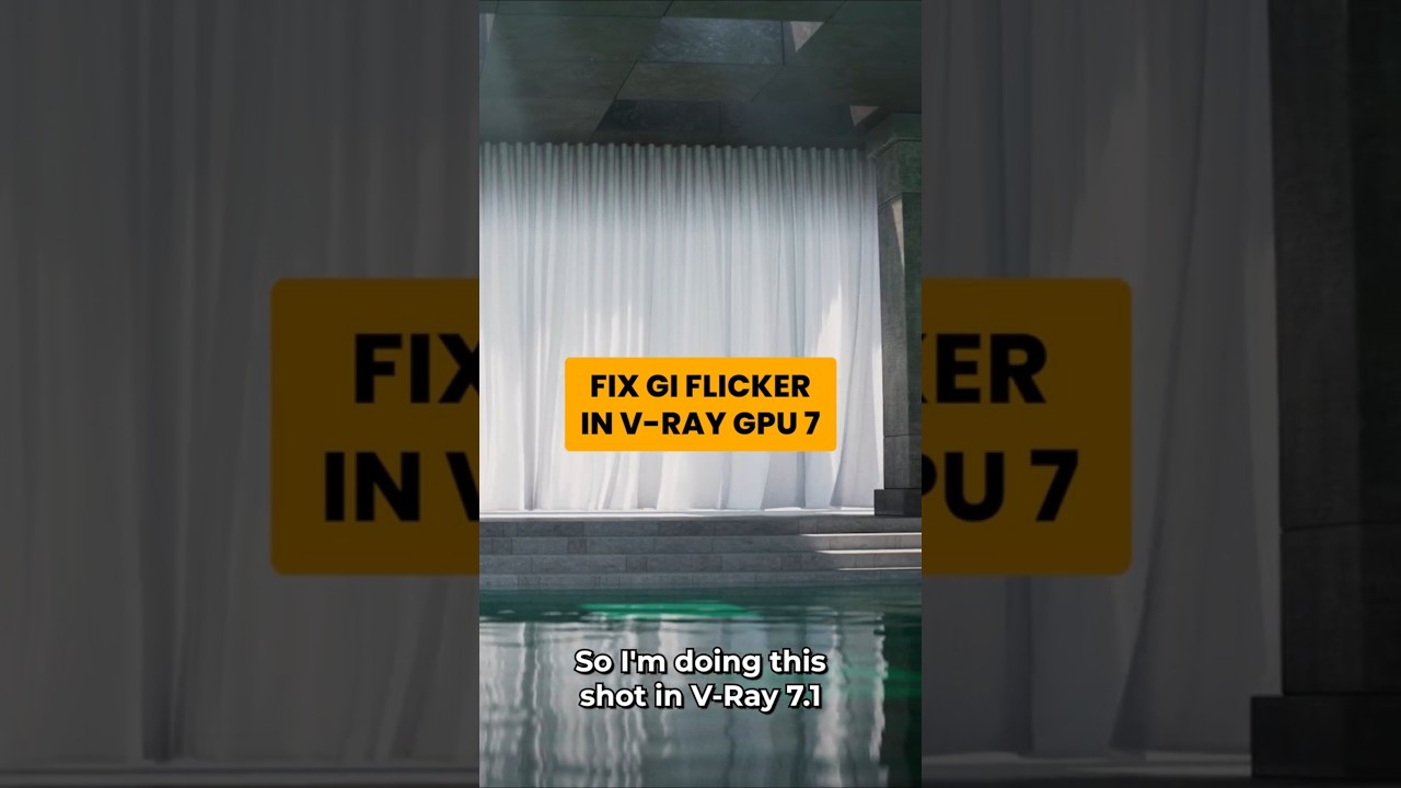 Fix GI Flickering in V-Ray 7 GPU (Disable Adaptive Lights)