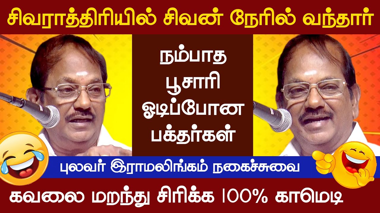 பொண்டாட்டி ஊருக்கு போனதால்? | Pulavar Ramalingam Comedy Speech | வெற்றியின் வழி