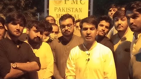 In  Dharna Against PMC With Students | NMDCAT