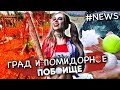 Помидорное побоище и град размером с теннисный мяч в Испании!Новости испании 2022