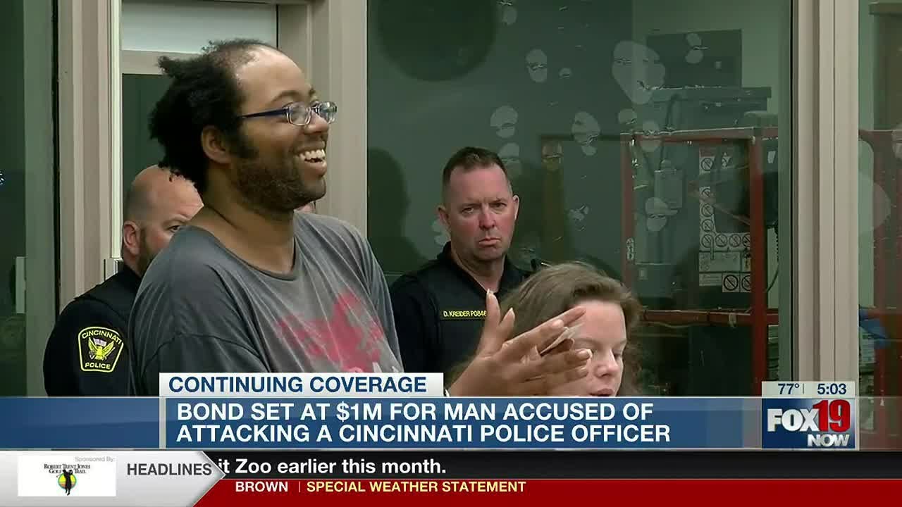 Bond set at $1M for man accused of attacking Cincinnati police officer ...