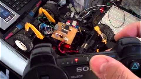 Controlando carrinho com controle do PS3 e Arduino