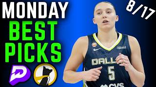 BEST WNBA PRIZEPICKS TODAY MONDAY 26 TOP PLAYER PROPS PREDICTIONS August 17th