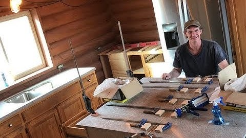 How To Make a Solid Surface Corian CounterTop: Expert Guide (log home, bus conversion, skoolie tour)