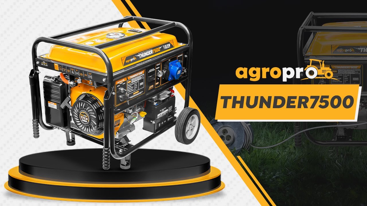 Generator de curent AgroPro THUNDER 7500 prezentare si punere in functiune