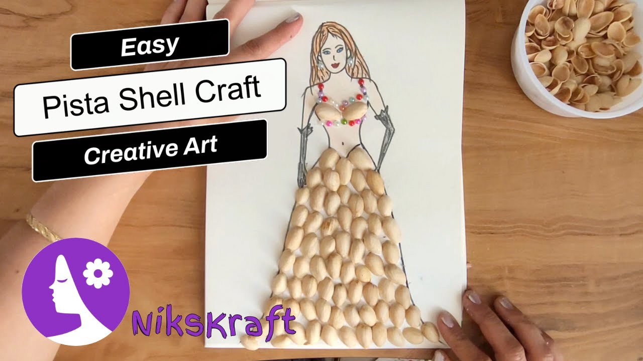 Easy DIY Pista Shell Craft | Creative Recycled Art Ideas