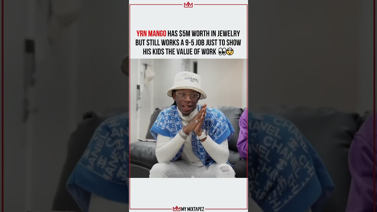 Watch Rapper has $5M in jewelry but still works a 9-5 job 👀🤯 on YouTube Watch Rapper has $5M in jewelry but still works a 9-5 job 👀🤯 on YouTube