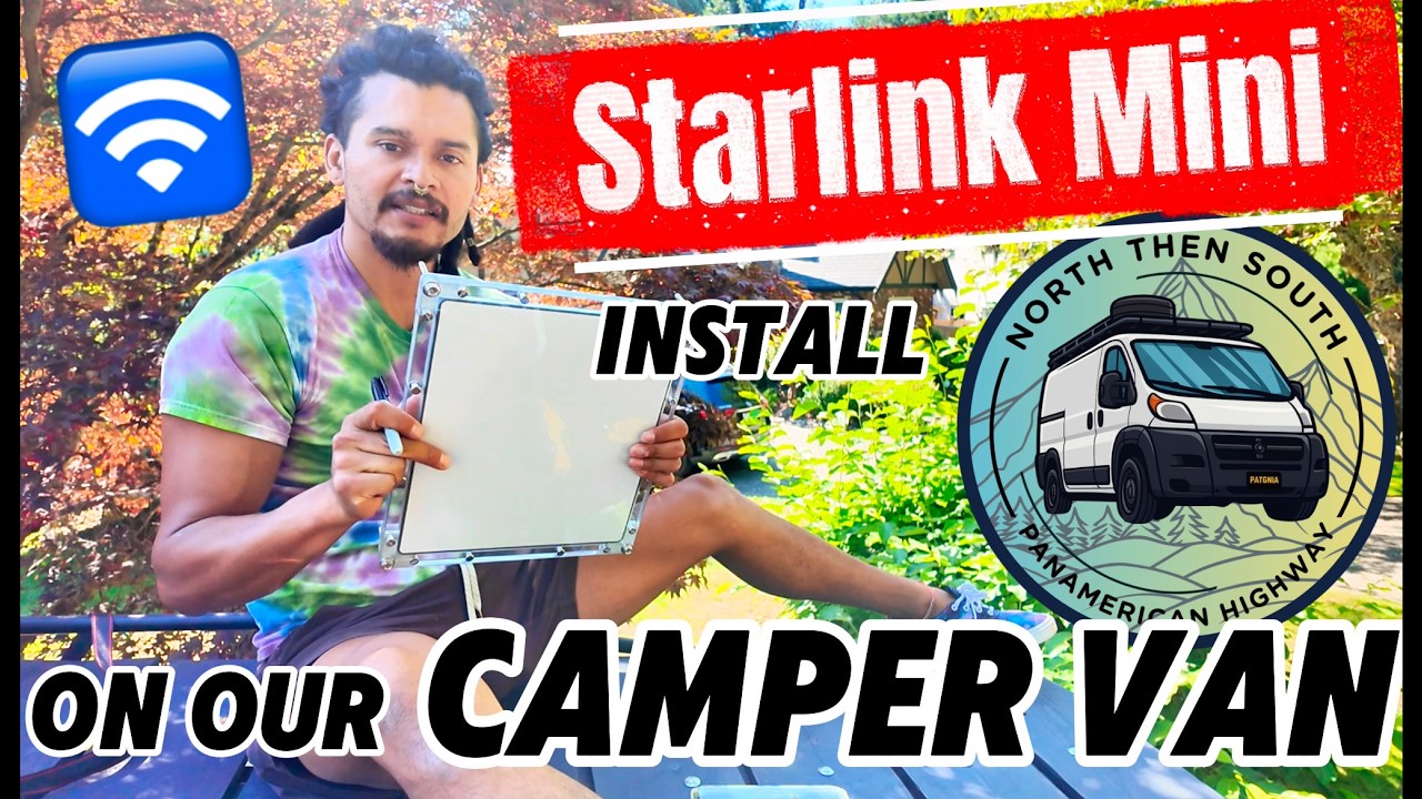 STARLINK MINI installation for VANLIFE