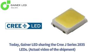 Gainer LED sharing the Cree J Series 2835 LEDs (Actual video of the shipment).