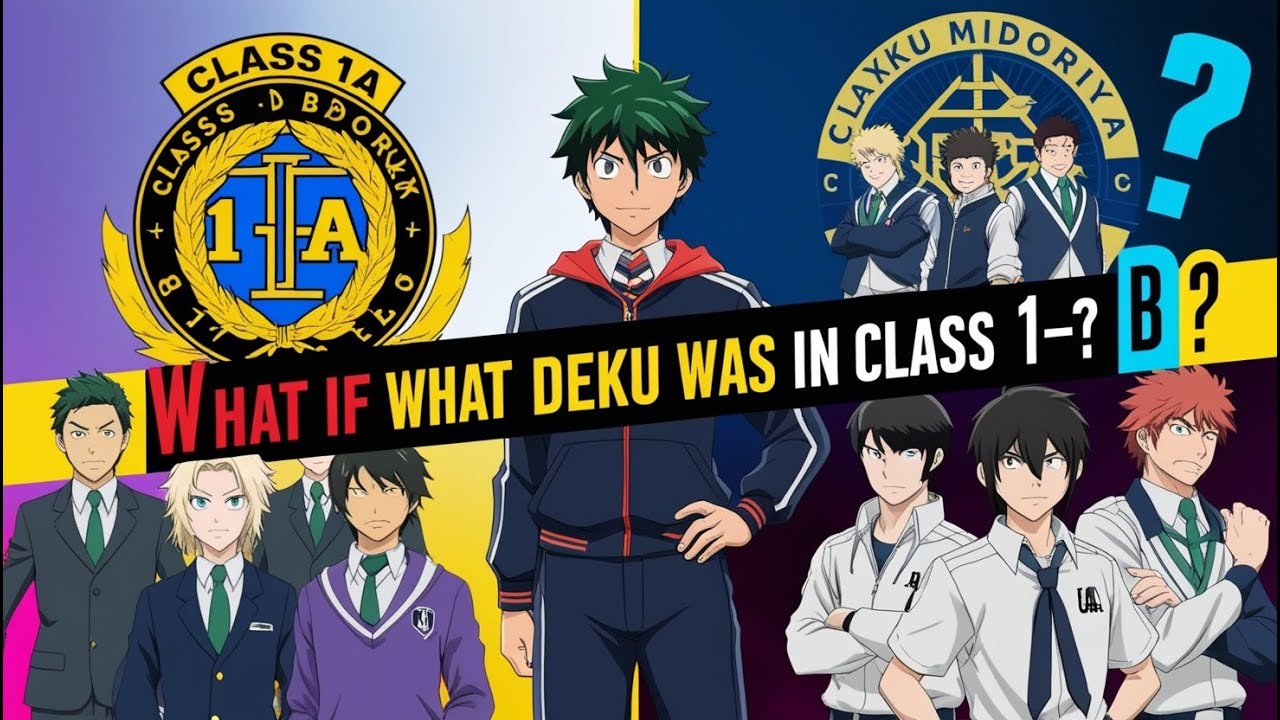 What If Izuku Midoriya Was in Class 1-B? | My Hero Academia | Gacha Club BNHA