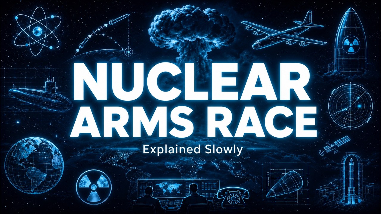The Cold War Nuclear Arms Race Explained Slowly (For Sleep)