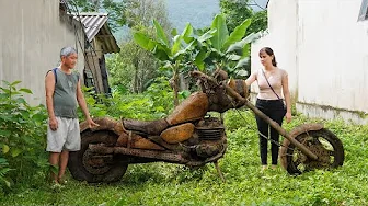 Full Video _Girl Restores 1975 HARLEY DAVIDSON Chopper, 1987 Off Road 200cc, 1991 Police 125cc...