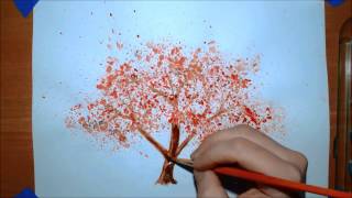 tree cherry painting