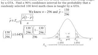 Confidence intervals for p