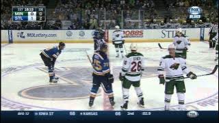 Blues goal, no wait, no goal lulz in 1st. Minnesota Wild vs St. Louis Blues Mar 14 2015 NHL