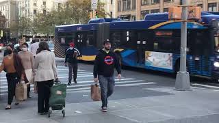 MTA BUS: 2018 New Flyer XD60 [6199] [6043] M101-LTD & M102 Bus @ West 125th Street & Malcolm X Blvd