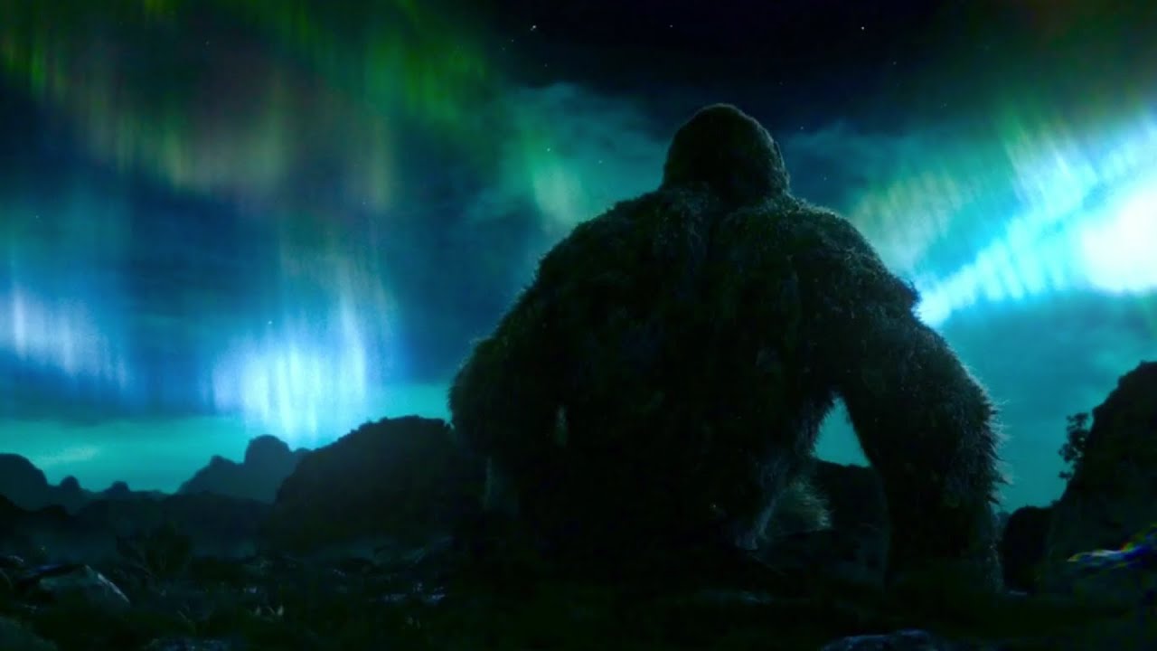 King Kong Watching The Northern Lights [1 Hour Loop] YouTube