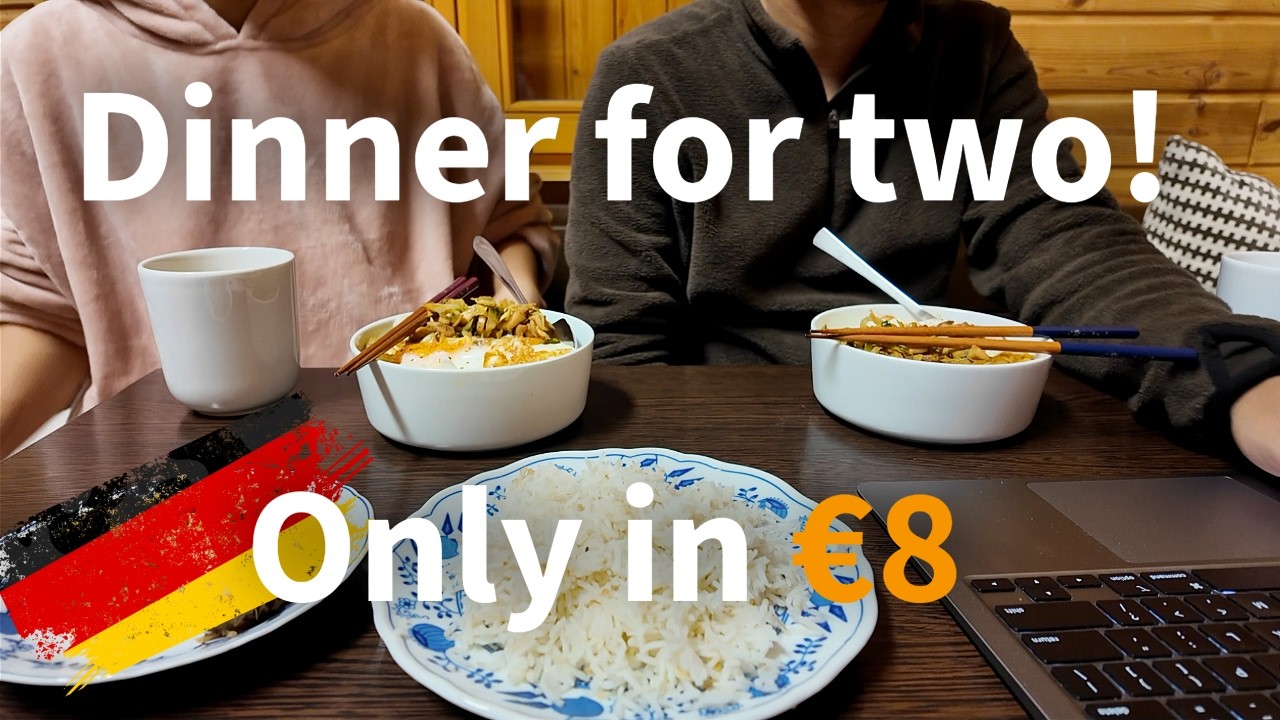 Our €8 Dinner for two people - Our Simple life in Germany 🇩🇪