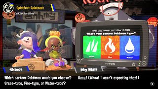 Splatoon 3 - Splatfest Intro: Grass Vs Fire Vs Water! (Pokemon)