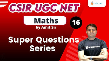 12:00 PM - CSIR UGC NET 2020 | Maths by Amit Kumar | Important Questions on Real Analysis