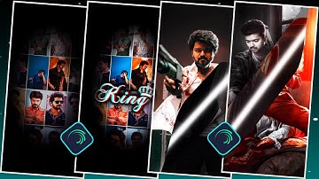 Attitude status video editing alight-motion | Vijay attitude status | Page curl status video editing