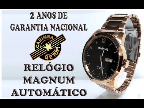 🏷️【Tudo Sobre】→ Relógio Magnum Automático 21 Jewels Analógico Masculino  MA33906U