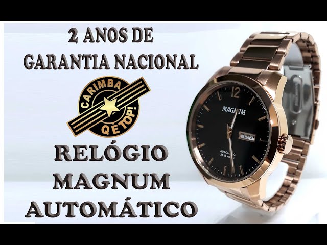 Relógio Masculino MAGNUM Automático MA33835P 21Jewels 