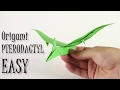 Cómo hacer un dinosaurio origami pterodactyl / Como fazer um origami dinosaur pterodactyl