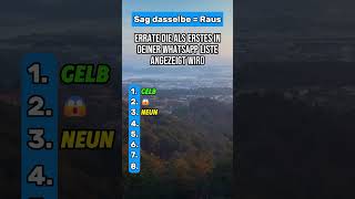 Sagst du dasselbe! Bist du raus. #quiz #ratemit #deutsch #sagnichtdasselbe #test