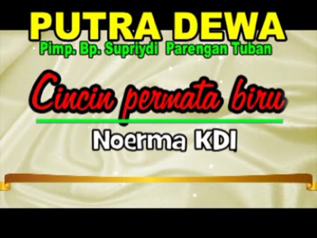 RADOZ #2017 NURMA KDI /Cincin permata biru class=