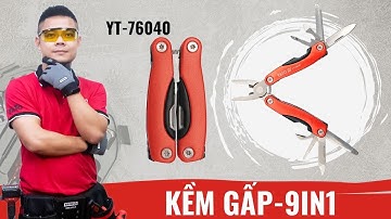 Review | Kềm , Dao Xếp Đa Năng 9in1 Yato (Ba Lan) YT-76040