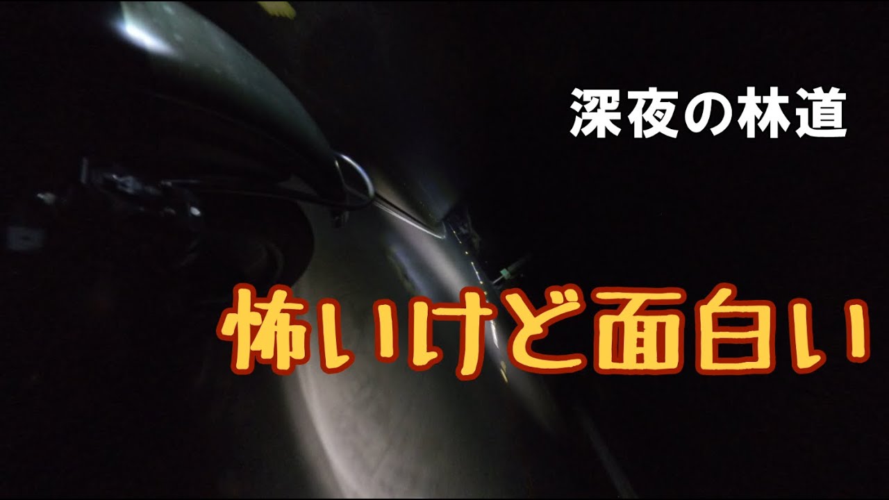 [バイク]URALで深夜林道ソロツーリング　峰平谷林道上り[URAL][サイドカー]
