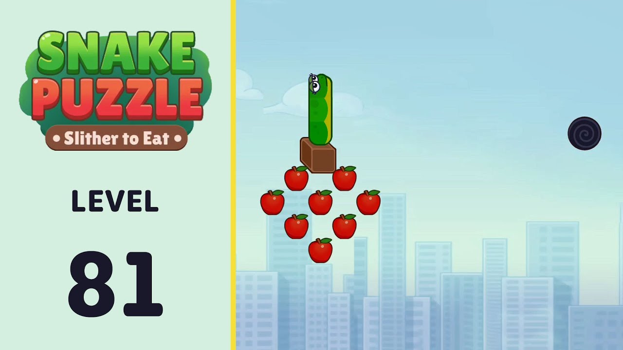 Snake Puzzle: Slither to Eat Level 81 | Every Puzzle Solved! 🎯