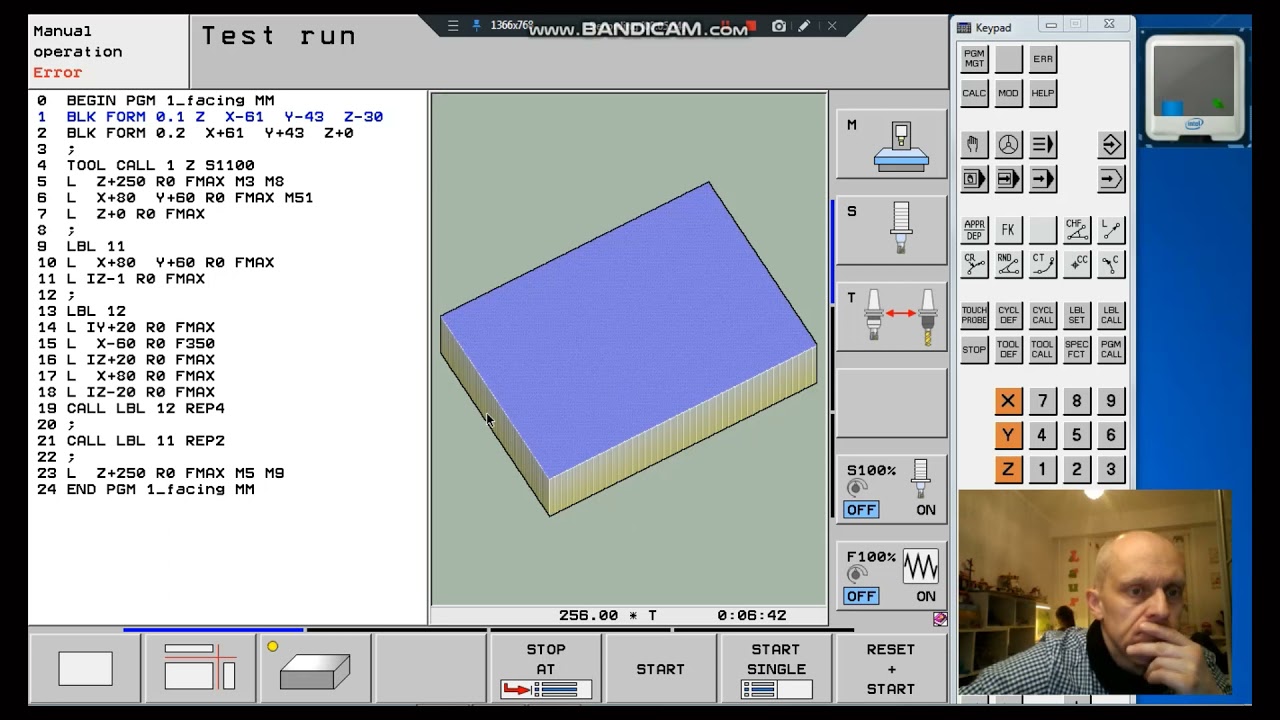 Heidenhain programming tool path - YouTube