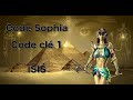 Code sophia  code cl 1 isis