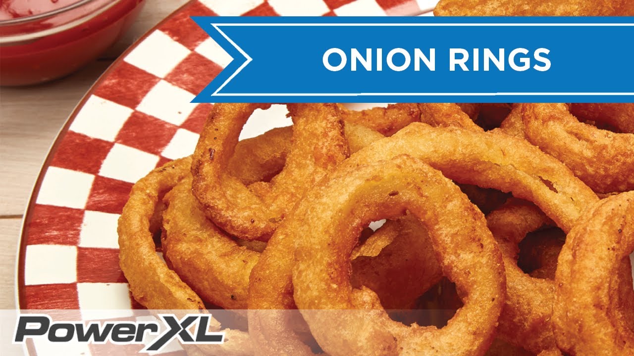 Golden Crisp Onion Rings Recipe I PowerXL Air Fryer Vortex Recipes