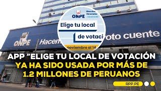 ELECCIONES 2026: ONPE da avances de la app "Elige tu local de votación" #ENCENDIDOSRPP | DESPACHO screenshot 1