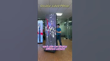 This is the latest technology:A mobile double-sided LED advertising screen. #digitalsignage