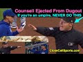 E47  craig counsell ejected from across field after junior valentines check swing ball call