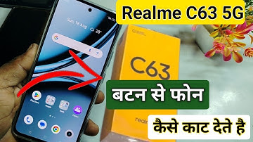 realme c63 me power button se call cute kaise kare | power button to end call setting realme c63
