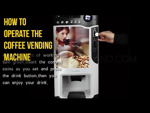 Commercial Fully automatic Coffee Machine Instant Coffee Vending Machine  Coins