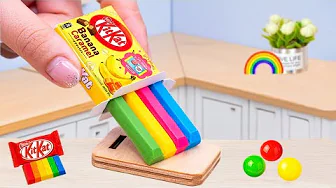 Amazing Rainbow KitKat Cake | Satisfying Sweet Mini Rainbow KitKat Cake Dessert Ideas