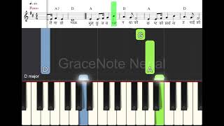 Nepali Christian Song Bhajan 103 Basic Piano Tutorial