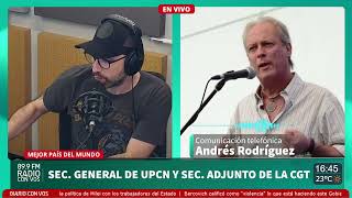 "¿Se es combativo por ir a un paro nacional o por solucionar los problemas?" Andrés Rodríguez