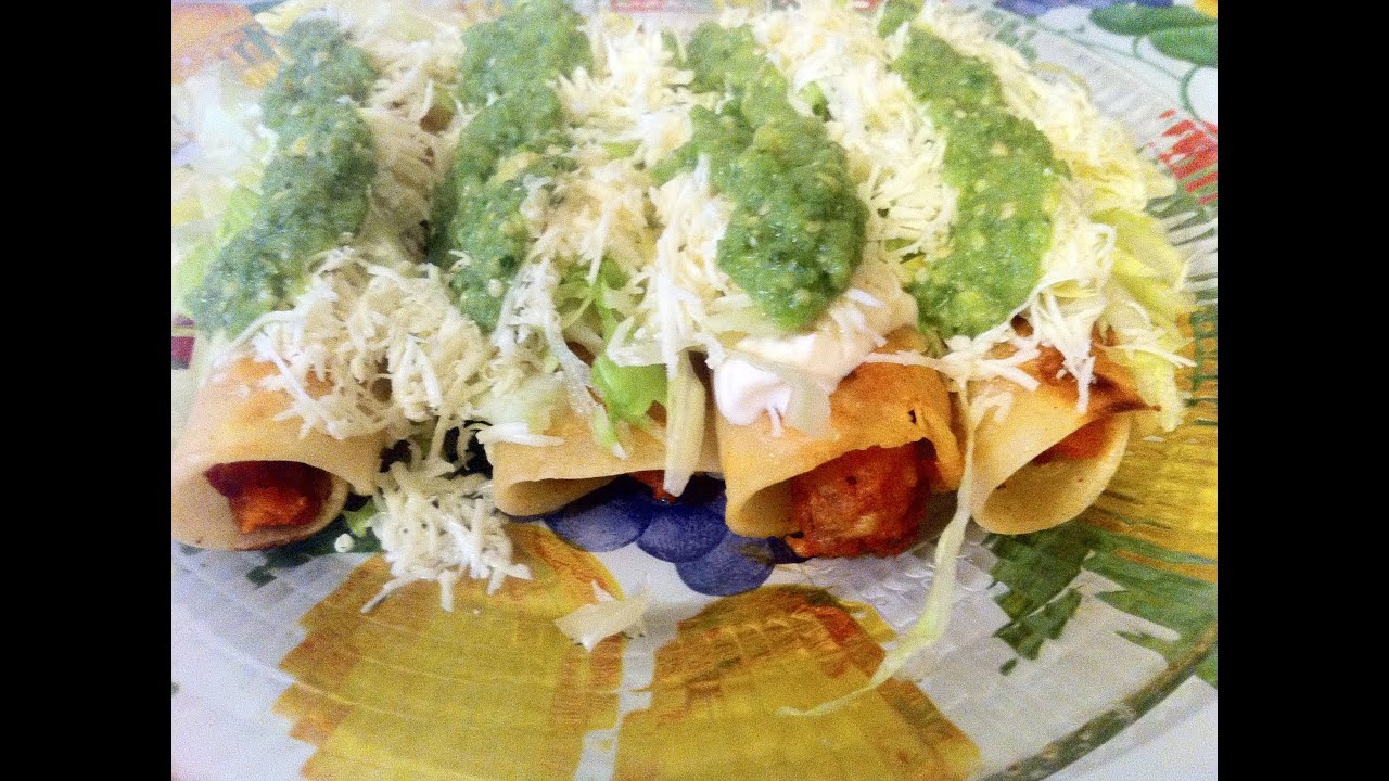 Tacos Dorados Con Longaniza y Papas Parte 2 YouTube