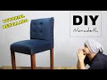 DIY - Cómo tapizar una VIEJA SILLA de madera y CONVERTIRLA en una MODERNA silla TAPIZADA