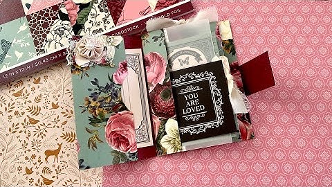 One 12x12 Paper ~ Functional Folio Folder, Hidden Paper Clip | EASY Step by Step TUTORIAL