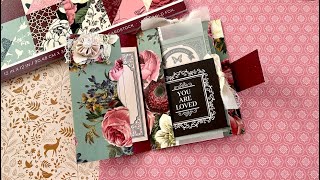 One 12x12 Paper ~ Functional Folio Folder, Hidden Paper Clip | EASY Step by Step TUTORIAL