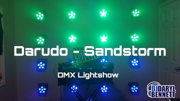 Darude - Sandstorm (synchronized dmx light show in SoundSwitch)