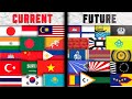 Future evolution of all asian flags